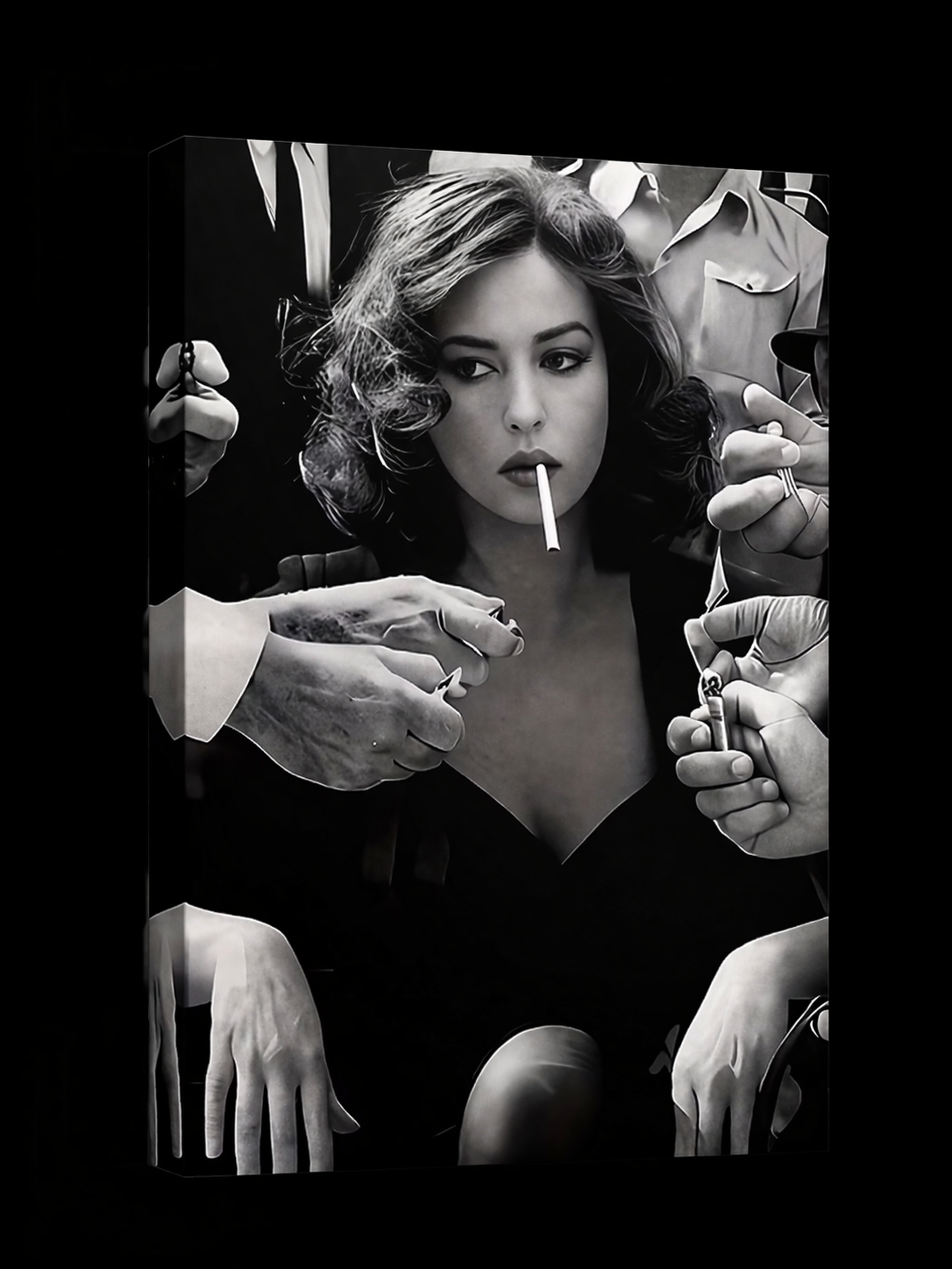 A woman smoking